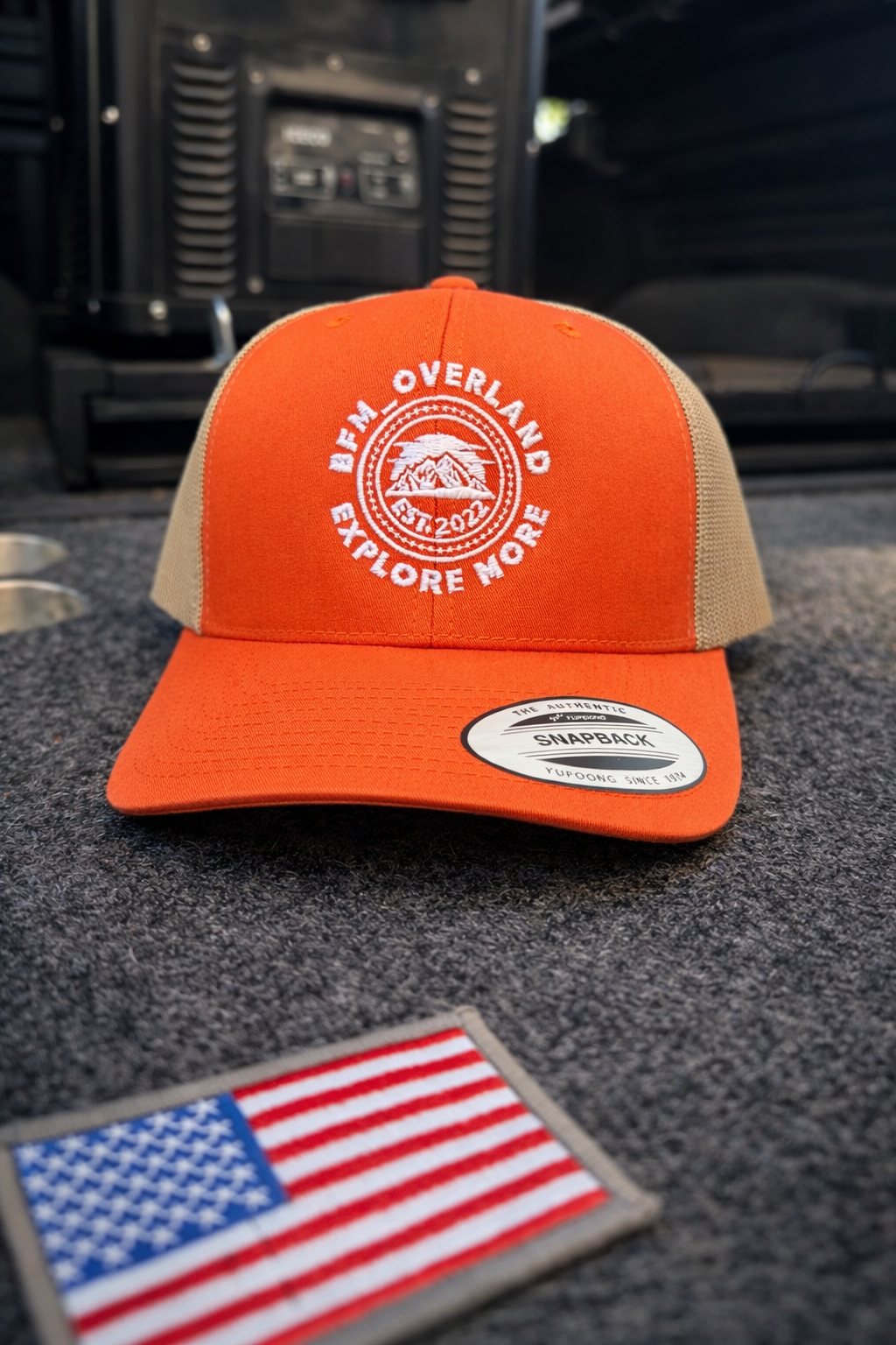 Orange/Tan Trucker Hat